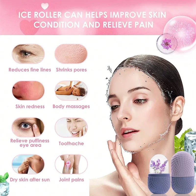 Silicone Ice Mold For Face-Ice Roller