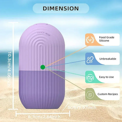 Silicone Ice Mold For Face-Ice Roller