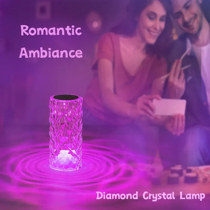 3/16 Colour LED Crystal Table Lamp-Rechargeable