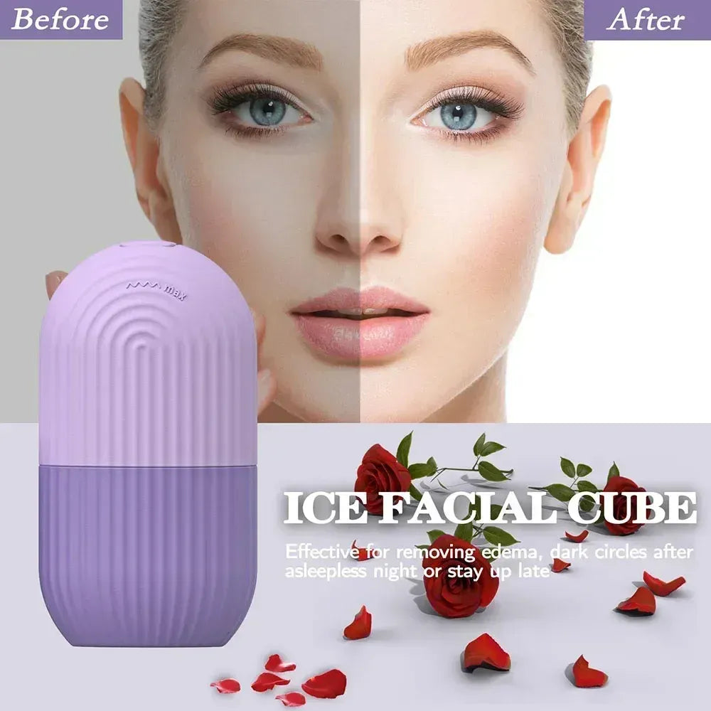 Silicone Ice Mold For Face-Ice Roller