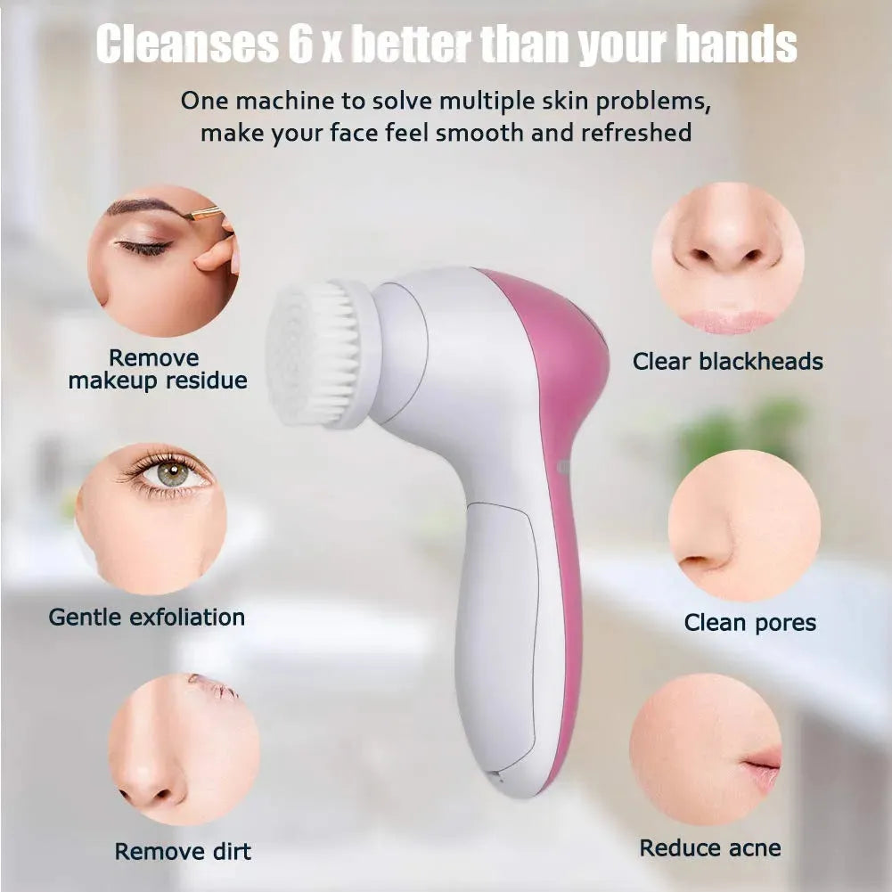 5 in 1 Facial Massager and Cleanser- Blackhead Cleanser