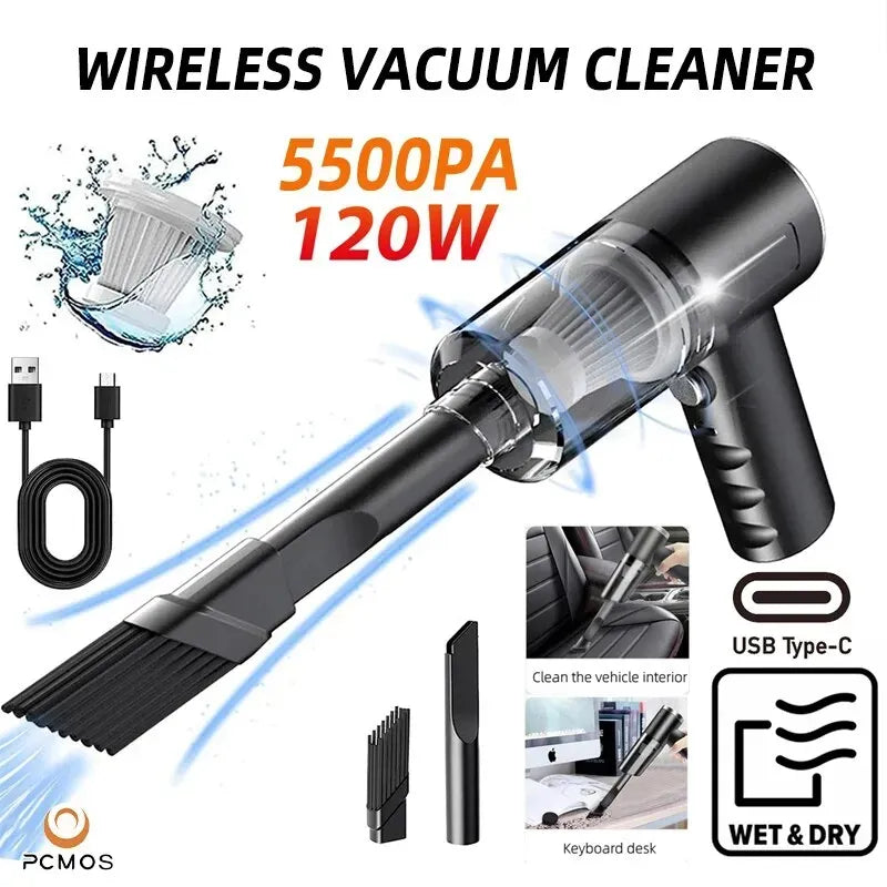 Wireless Vacuum Cleaner Dual Use for Home and Car